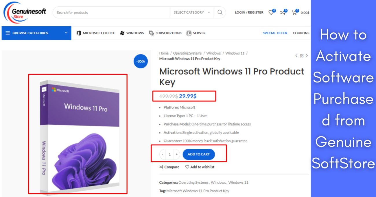 Purchased from GenuineSoftStore